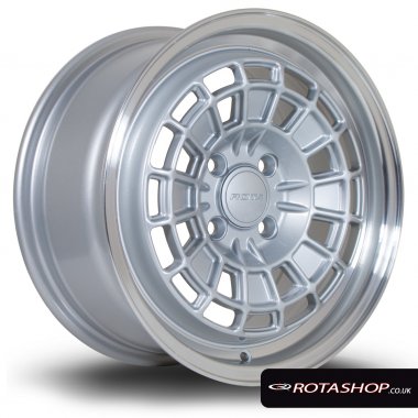 Rota HB10 15" 7.0 4x100mm ET40 Silver With Polished Lip Single R